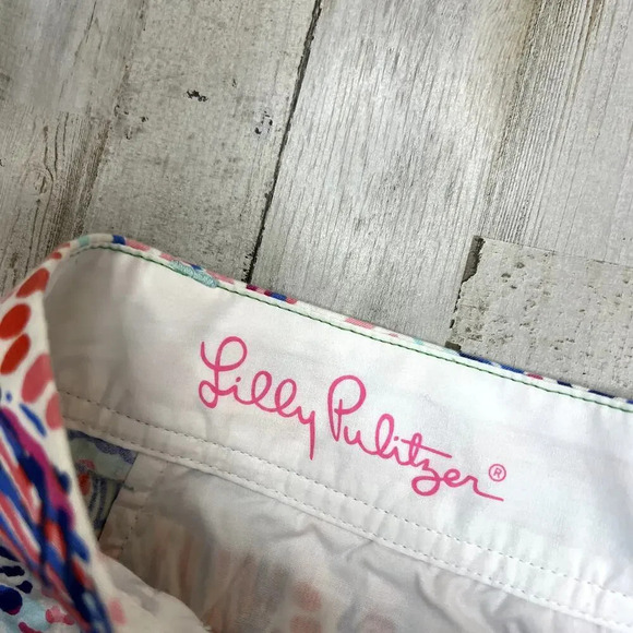Lilly Pulitzer The Walsh Short Shell Me About It Size 0 Multicolor Summer Casual - Picture 3 of 5